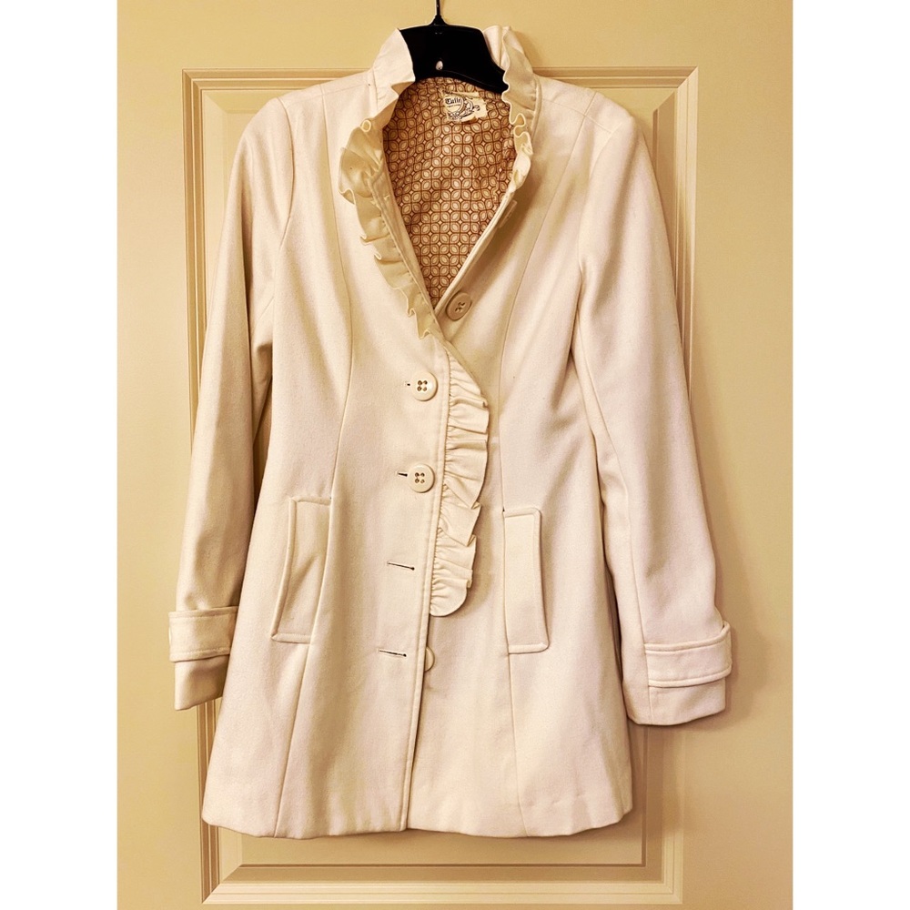 Ivory pea coat